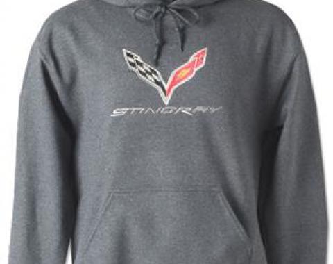 Hoodie/Hooded Sweatshirt With C7 Logo Charcoal