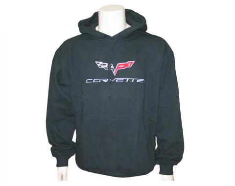 Hoodie/Hooded Sweatshirt With C6 Logo Black