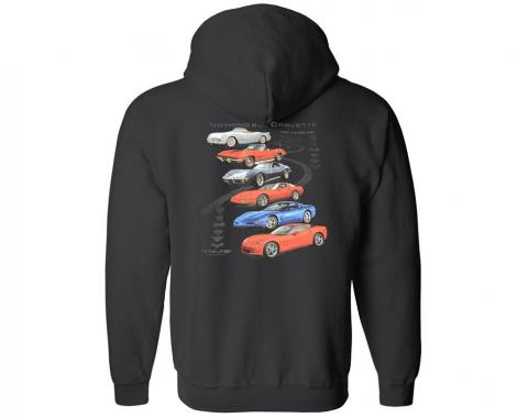 Nothing But Corvette Black Hoodie Hooded Sweatshirt