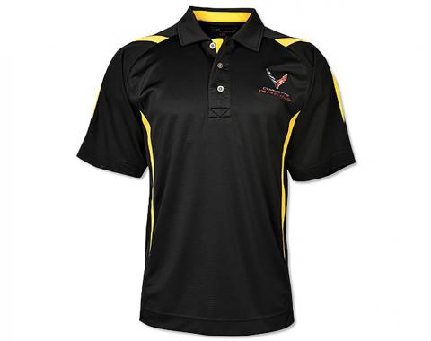 C8 Corvette Racing Black & Yellow Polo Shirt