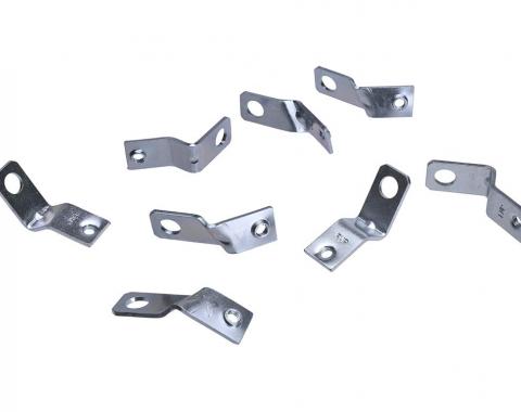 64-70 Ignition Shield Bracket Set Lower - Late 70 - 8 Pieces