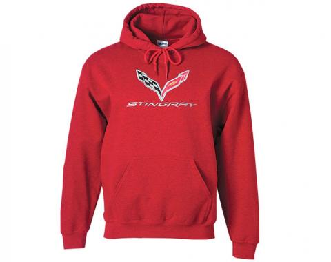 Hoodie/Hooded Sweatshirt With C7 Logo Red