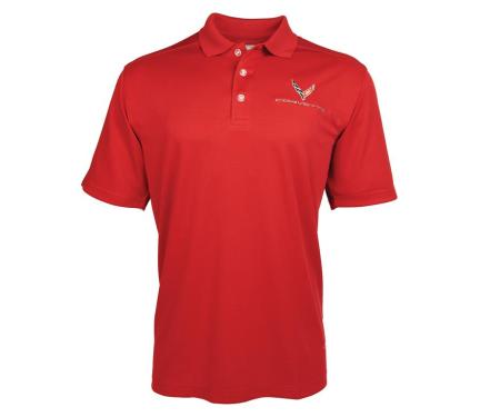 Polo Shirt C8 Corvette Men’s Callaway Red