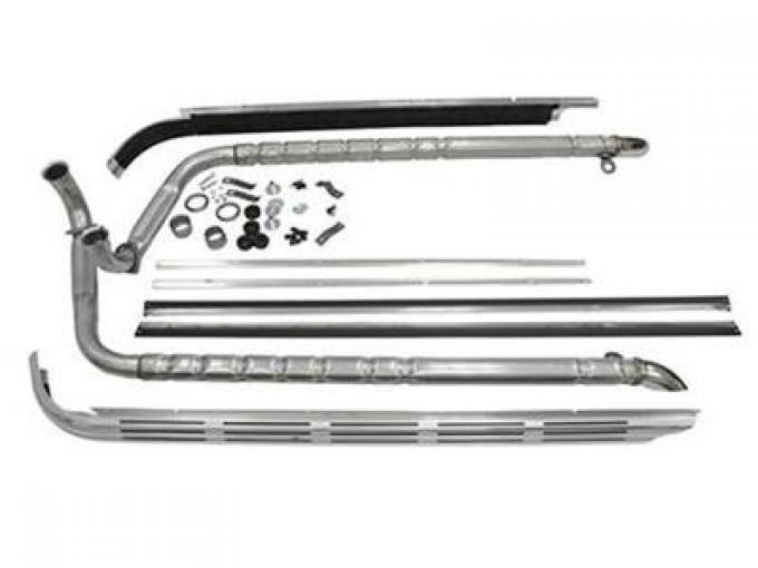 63-67 Side Exhaust Kit - 327 2" - Includes Covers
