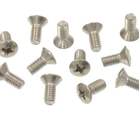 56-62 Front Soft Top / Convertible Top Weatherstrip Retainer Screws