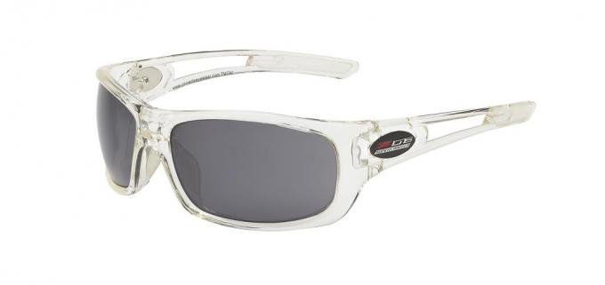 Sunglasses - Crystal Clear Full Frame With C7 Z06 Logo - Rx Capable