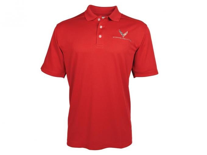 Polo Shirt C8 Corvette Men’s Callaway Red