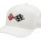 67 Hat - White Flex Fit With C2 Emblem ( L / XL ) Fits 7-3/8" To 7-5/8"