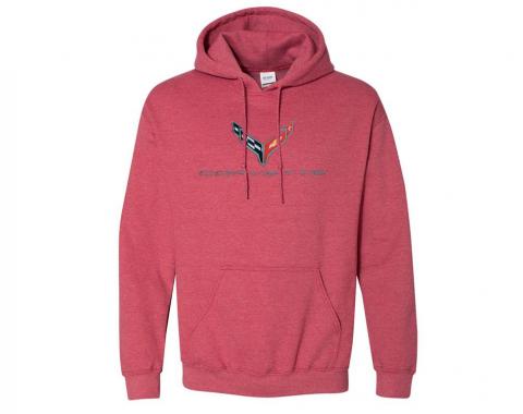 Red Hoodie/Hooded Sweatshirt W/C8 Logo