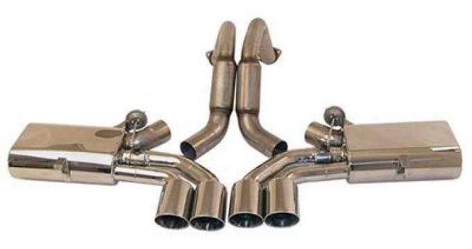 97-04 B&B Fusion Mufflers With Quad Round Tips
