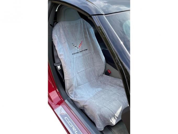 2014-2019 Seat Armour / Saver Gray With C7 Logo