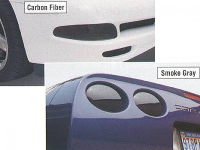 97-04 Blackout Cover Set Smoke Gray Front And Rear 6 Pieces