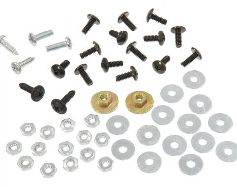 68-75 Soft Top / Convertible Top Weatherstrip Fastener Kit - 50 Pieces