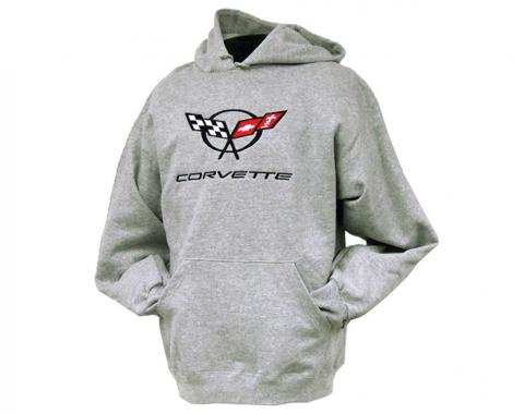 Hoodie/Hooded Sweatshirt With C5 Logo Gray