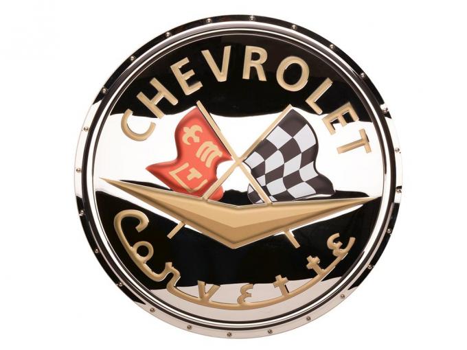 C1 / 58-62 Style Emblem Badge Chrome Domz Sign