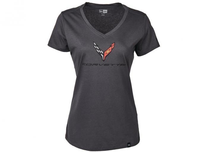 Ladies C8 Corvette Graphite T-Shirt