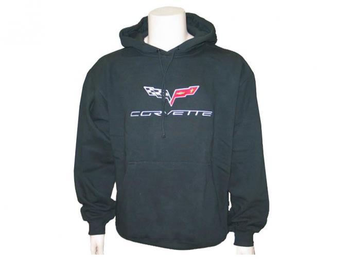 Hoodie/Hooded Sweatshirt With C6 Logo Black