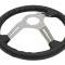 1969-1982 Steering Wheel - Black Leather / Polished Split Spoke - With T And T
