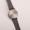 Men's Silver Face C4 Watch With Grey Leather Band *NOS / Old Inventory *