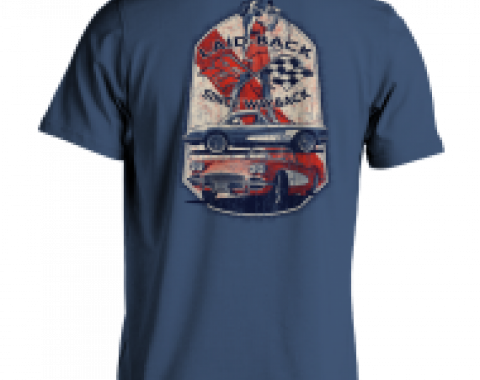 Laid Back Galley Pinup Vette-Men's Chill T-Shirt