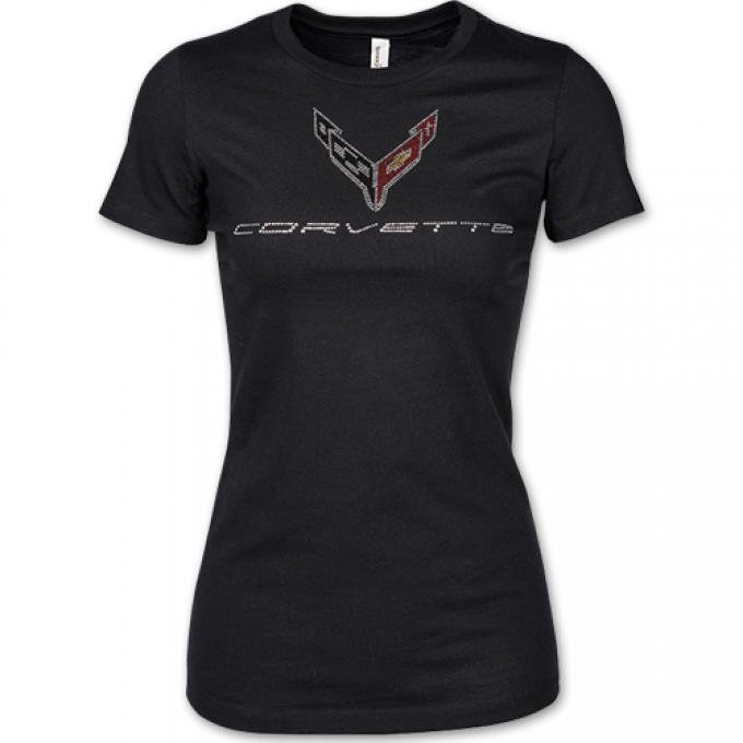 2020 Corvette Ladies Jeweled T-Shirt