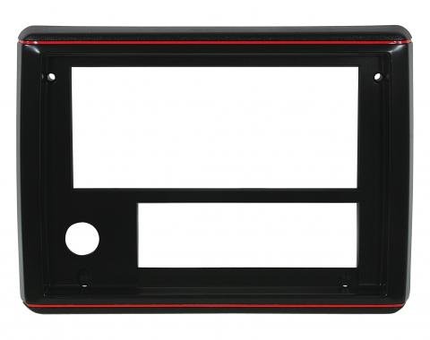 El Camino Radio Face Plate, Sport Black With Red Trim, 1986-1987