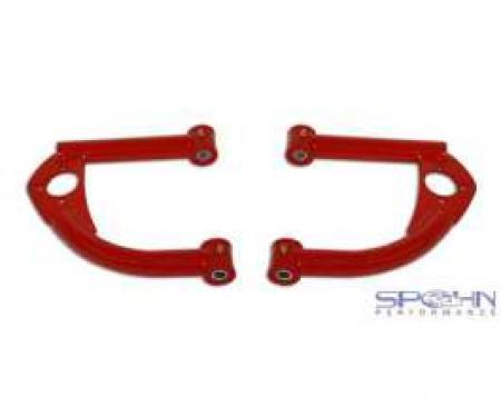 Firebird Upper Control Arms, Front, Tubular, Red, With Bushings, 1993-2002