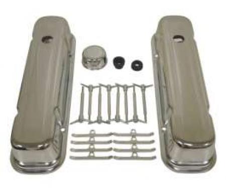 Firebird Chrome Valve Cover Kit, 1967-1977