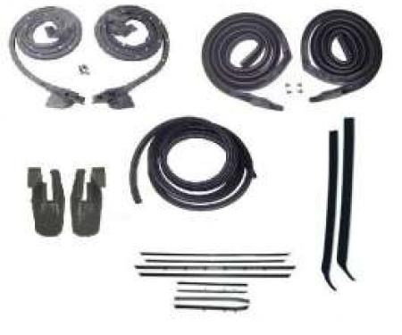 Firebird Coupe Body Weatherstrip Kit, With Replacement Window Felt, For Cars With Standard Or Deluxe Interior, 1968-1969