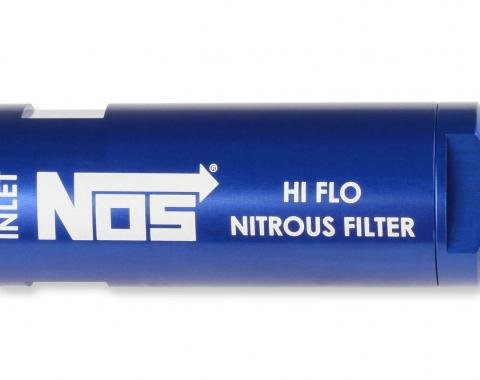 NOS in-Line Hi-Flow Nitrous Filter, 6AN, Blue 15557NOS