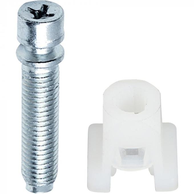 Redline Restomotive® 1/4"-28 x 1" GM Headlight Adjustment Screw with Nylon Nut