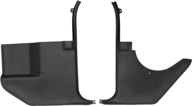 Dashtop Replacement Front Kick Panels Satin Black 975-15243