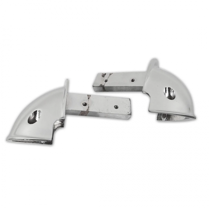 Corvette Armrest Chrome Ends, 1958-1961