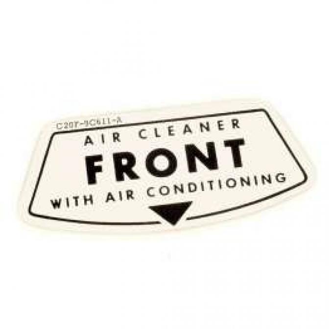 Decal - Air Cleaner - Front With Air Conditioning