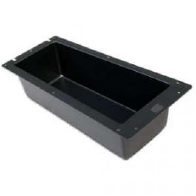 Console Glove Box Liner - Black ABS Plastic - Textured Grain - Body Style 65B With The Full-length Console