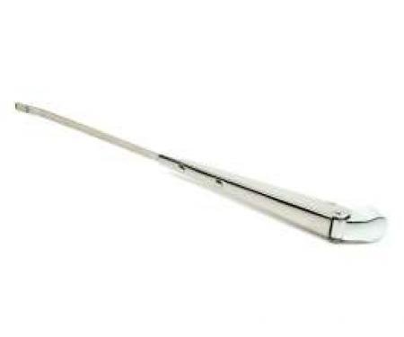 Windshield Wiper Arm - Chrome - Smooth End Cap