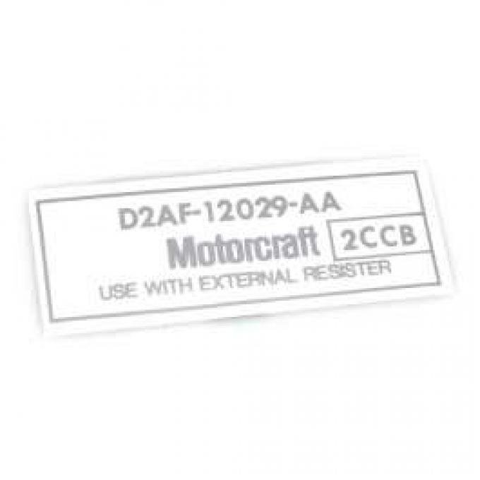 Ignition Coil Decal - Motorcraft