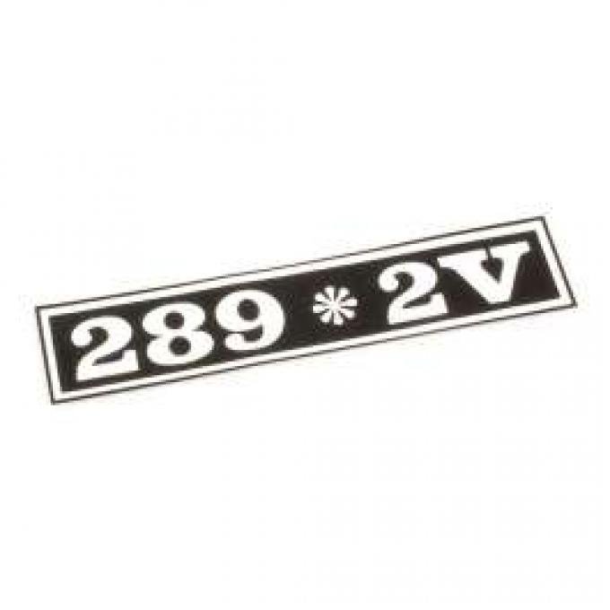 Decal - Air Cleaner - 289 * 2V