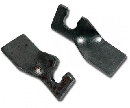 Corvette Prk Brk Cbl Brackets, Rear on T-Arm, 1965-1967