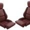 CA 1984-1988 Chevrolet Corvette Leather Like Seat Covers Standard No Perforations