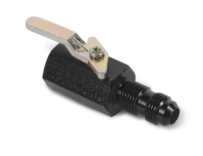 Earl's Shut-Off Valve 3/8" NPT Female Inlet & -6AN Bulkhead Outlet, 2.75 In. (2-3/4") Overall Length AT230502ERL