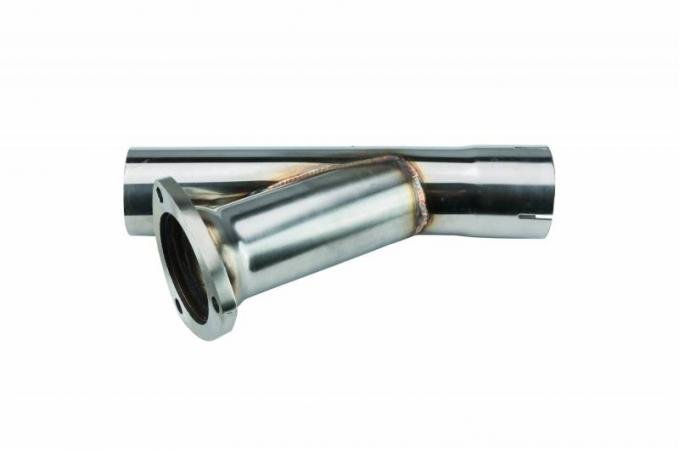 Pypes Y Exhaust Dump Cutout 2.5 in Hardware Not Incl Polished 304 Stainless Steel Exhaust YVX10S