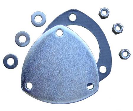 Pypes Exhaust Flange Dump Plate Kit 3 in Hardware Incl Natural 304 Stainless Steel Exhaust HVE12