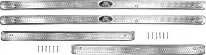 OER 1955-57 Chevrolet Door Sill Plates - 4 Door - 4 Piece Set TF100263