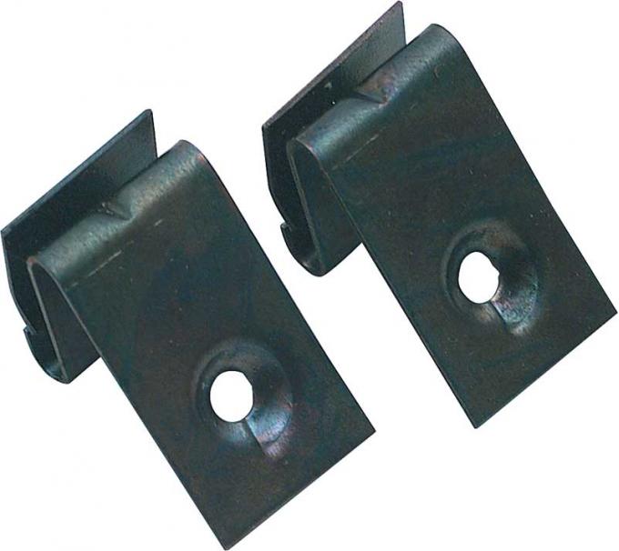 OER 1969 Camaro Center Dash Gauge Bezel Clips , Pair HC293