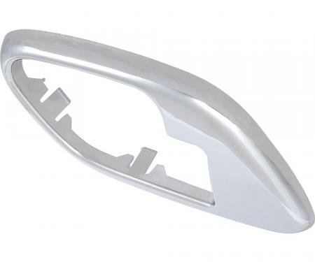 OER 1995-02 Chevrolet / GMC Truck with Manual Locks Inner Door Handle Bezel - Chrome, LH 748573