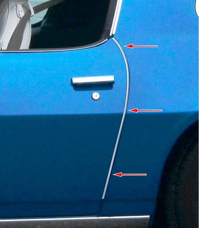 OER 1970-81 Camaro/ Firebird Door Edge Guard Moldings K9345