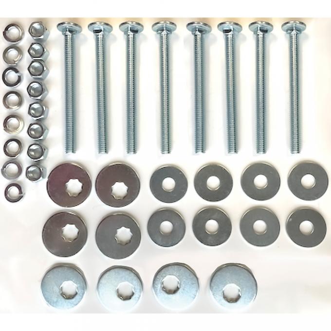 OER 1967-72 Chevrolet/GMC Truck, Bed Floor Mounting Hardware Set, For Wood Floor, Short Bed or Long Bed 14903W