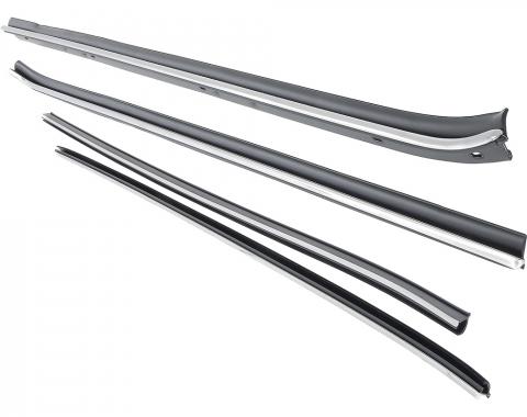 Camaro Window Felt Weatherstrip Kit, Inner And Outer, for Cars without Chrome Moldings, 1970-1981