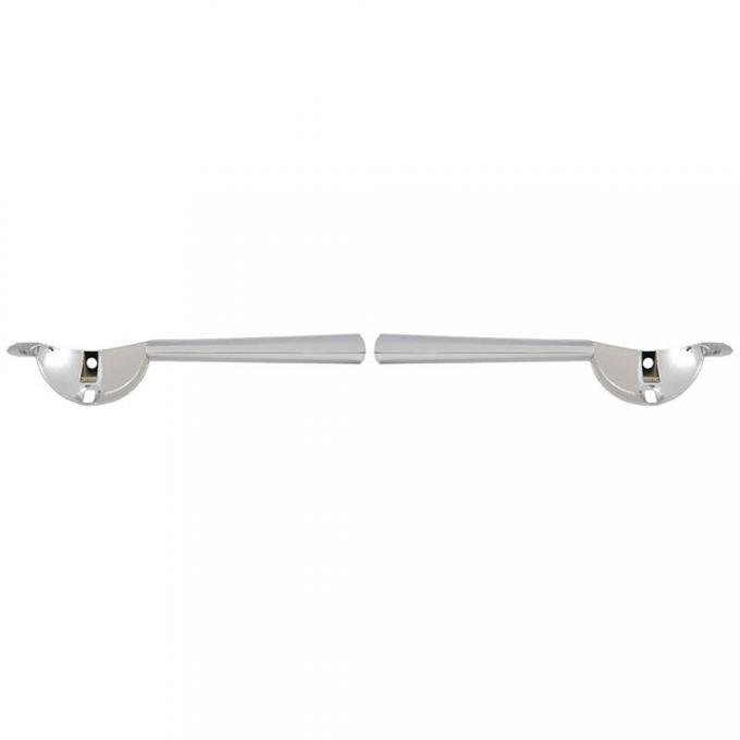 OER 1965 GT Mustang Chrome Die-Cast Fog Lamp Bars, Pair GT2